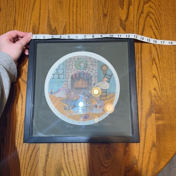 Framed Christmas Eve by P. Buckley Moss from 1991 - Picture 5 of 6